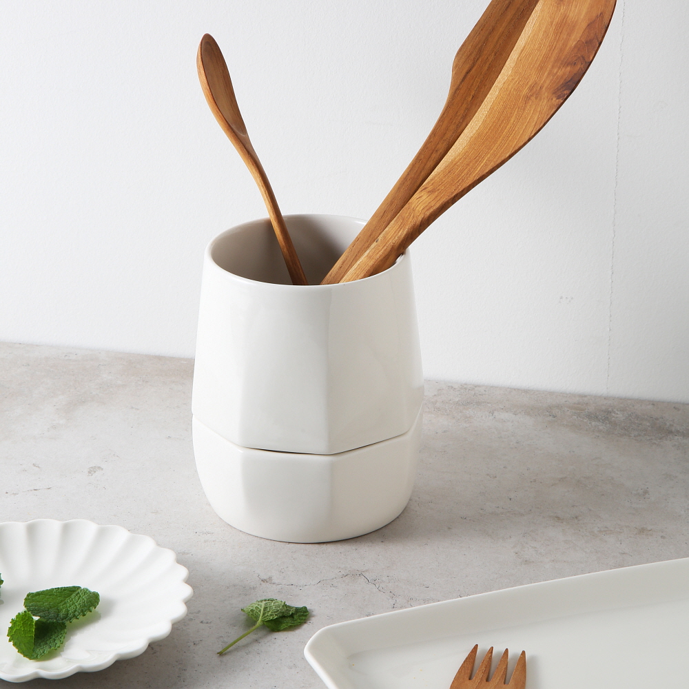 시라쿠스 네이처 프리즈 예쁜 레트로 도자기 카페 브런치 / 조리기구통