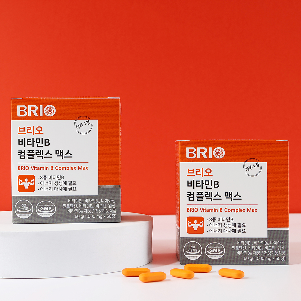브리오 비타민B 컴플렉스 맥스 고함량 고농축 활성 비타민B100 영양제 60정, 1개 - 상세 이미지 4