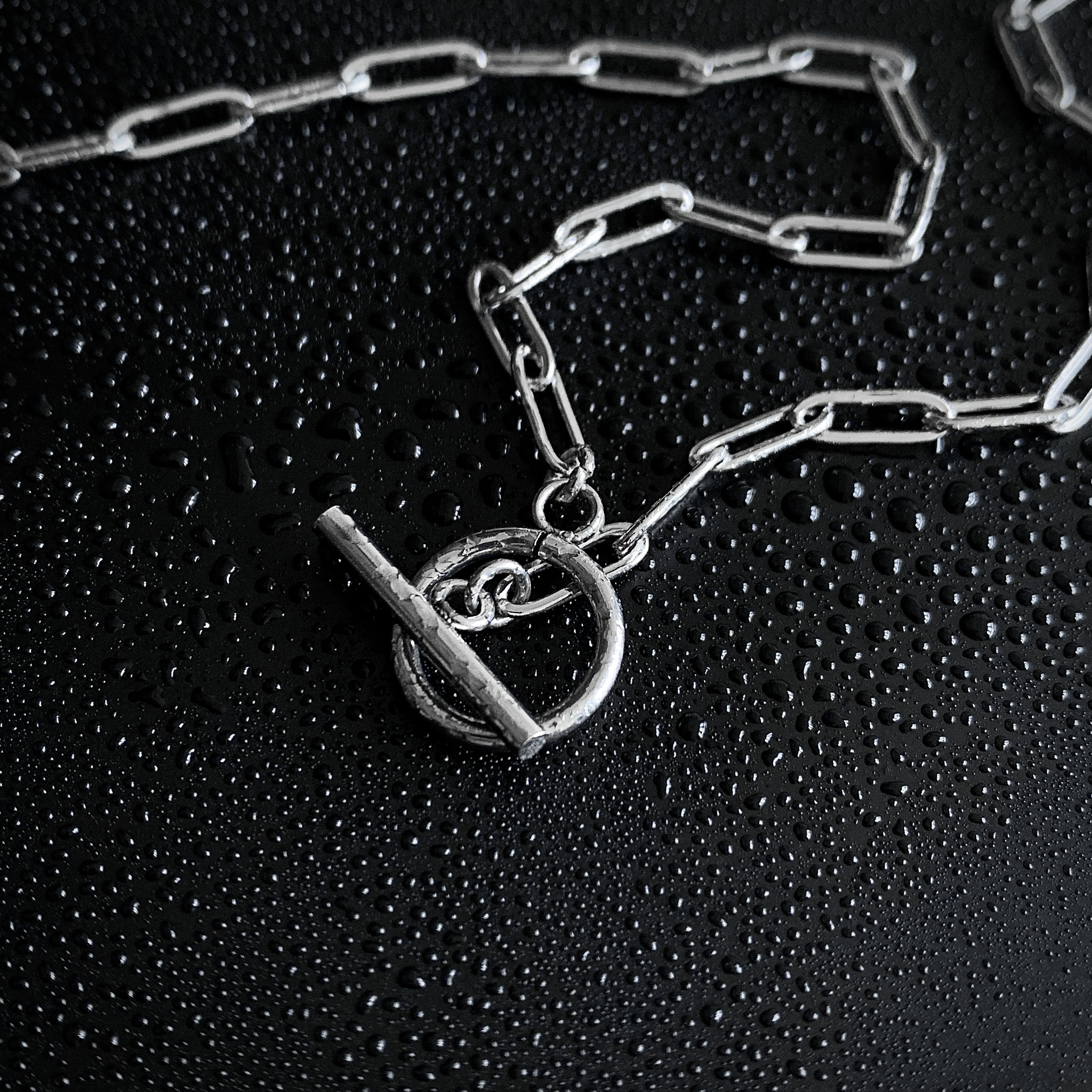 남자목걸이 써지컬 사슬 체인 잠금 펜던트 - 상세 이미지 5