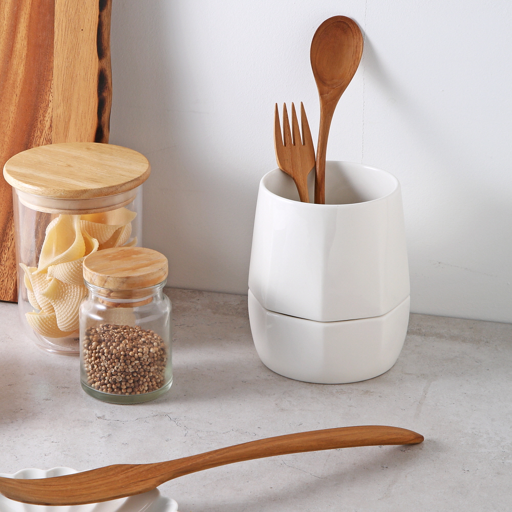 시라쿠스 네이처 프리즈 예쁜 레트로 도자기 카페 브런치 / 수저통