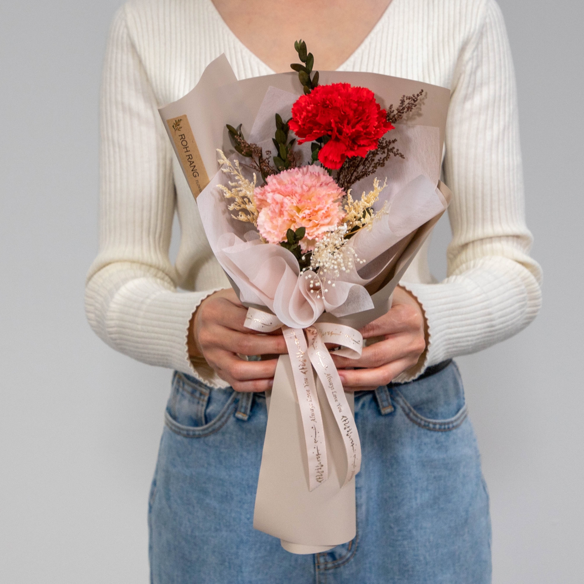 카네이션조화 꽃다발 생화같은조화 어버이날선물 성묘 산소조화