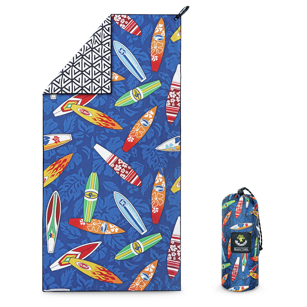 비치타올 파우치 서프 극세사 타월 대형 다용도 수건 숏보드