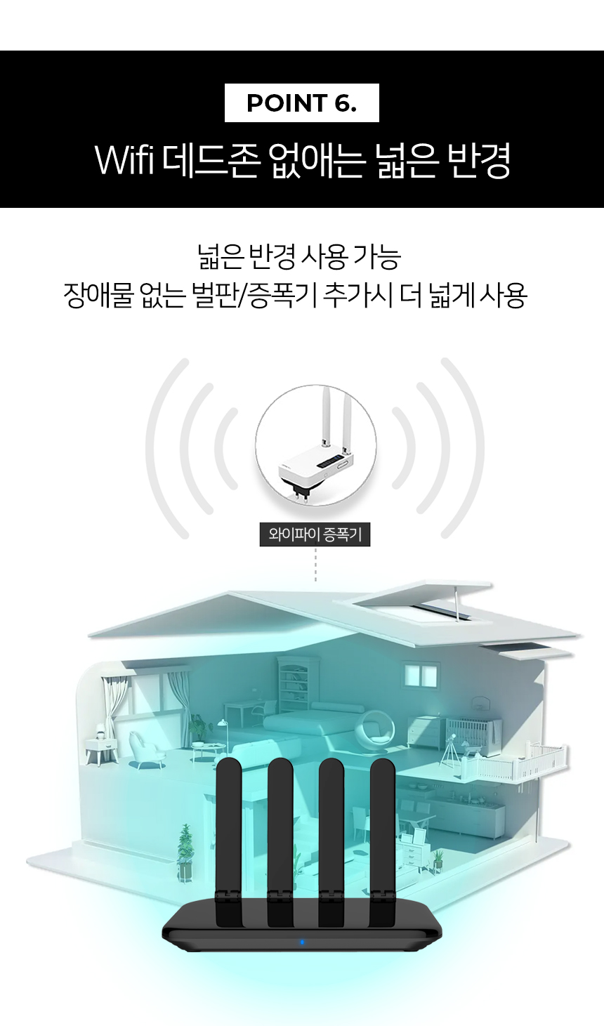 글로벌아이넷 로보뷰 4G LTE 라우터 국내전용 유심 공유기 카라반 CCTV - 상세 이미지 5