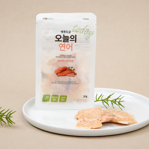 강아지 간식 펫푸드궁 오늘의 닭안심, 연어 30gx10개 - 상세 이미지 4
