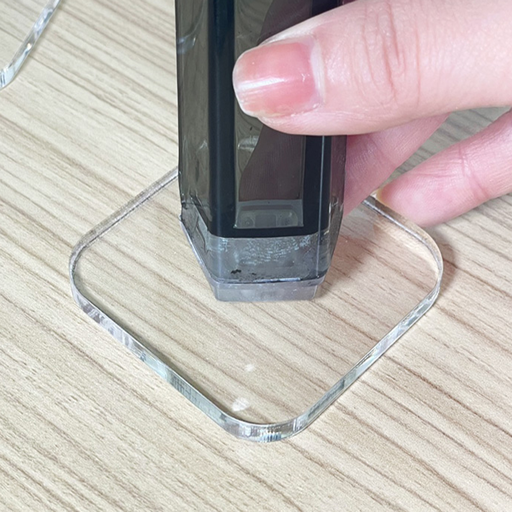투명 아크릴 가구 다리 받침 바닥 받침대 정사각형(보호대) 1.5T 90x90mm - 상품 이미지