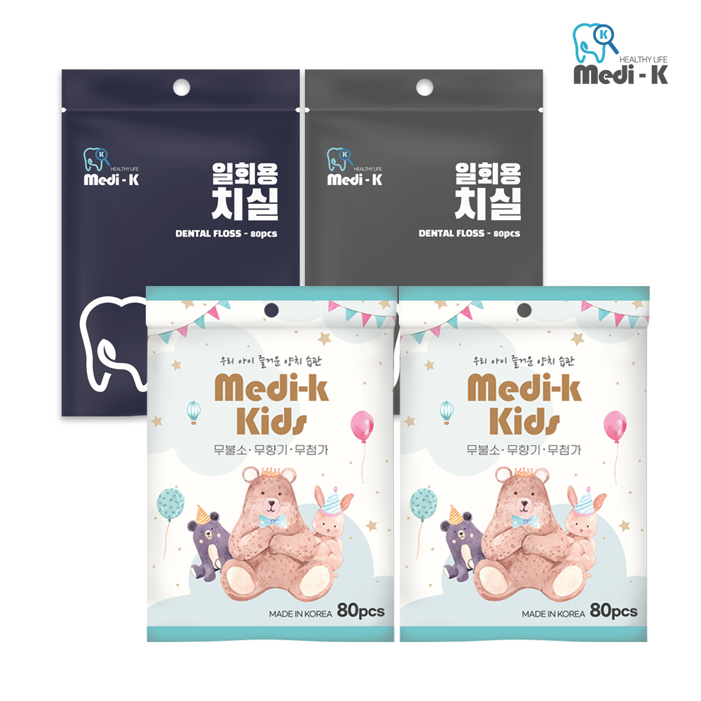 메디케이 국산 일회용 치실 80p x 3 케이스 포함 - 상세 이미지 4