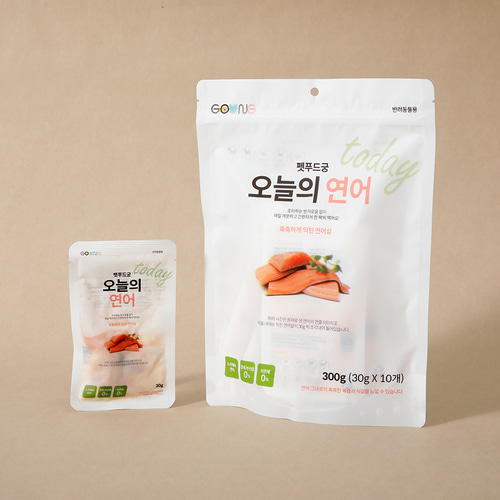 강아지 간식 펫푸드궁 오늘의 닭안심, 연어 30gx10개 - 상세 이미지 2