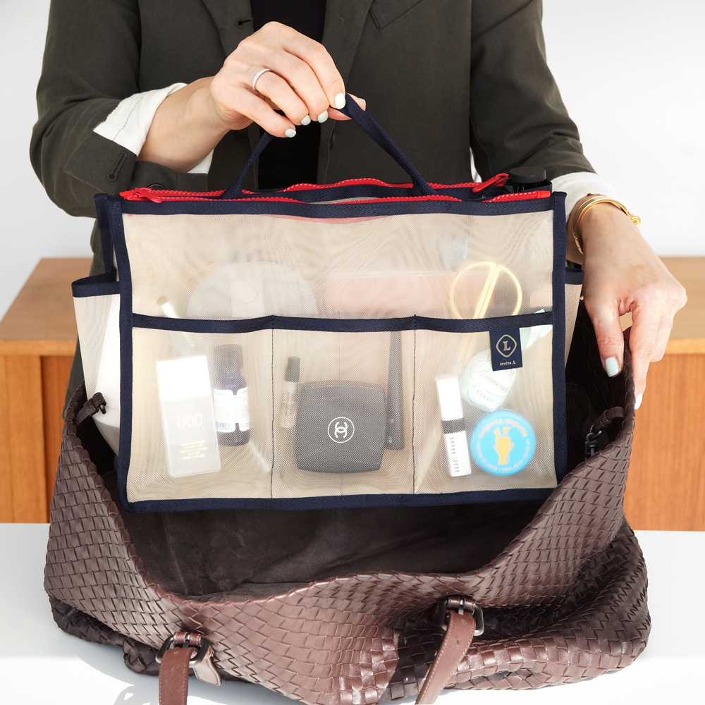 메쉬 듀얼 백인백 라지 Mesh DUAL(zipper) Bag In Bag L - 상품 이미지