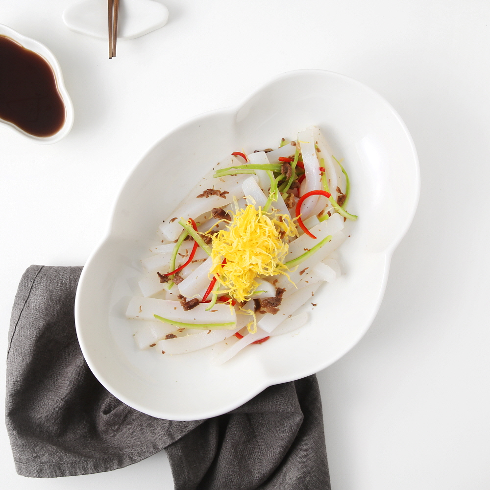 시라쿠스 네이처 프리즈 레트로 도자기 카페 브런치 그릇 / 24cm, 타원볼