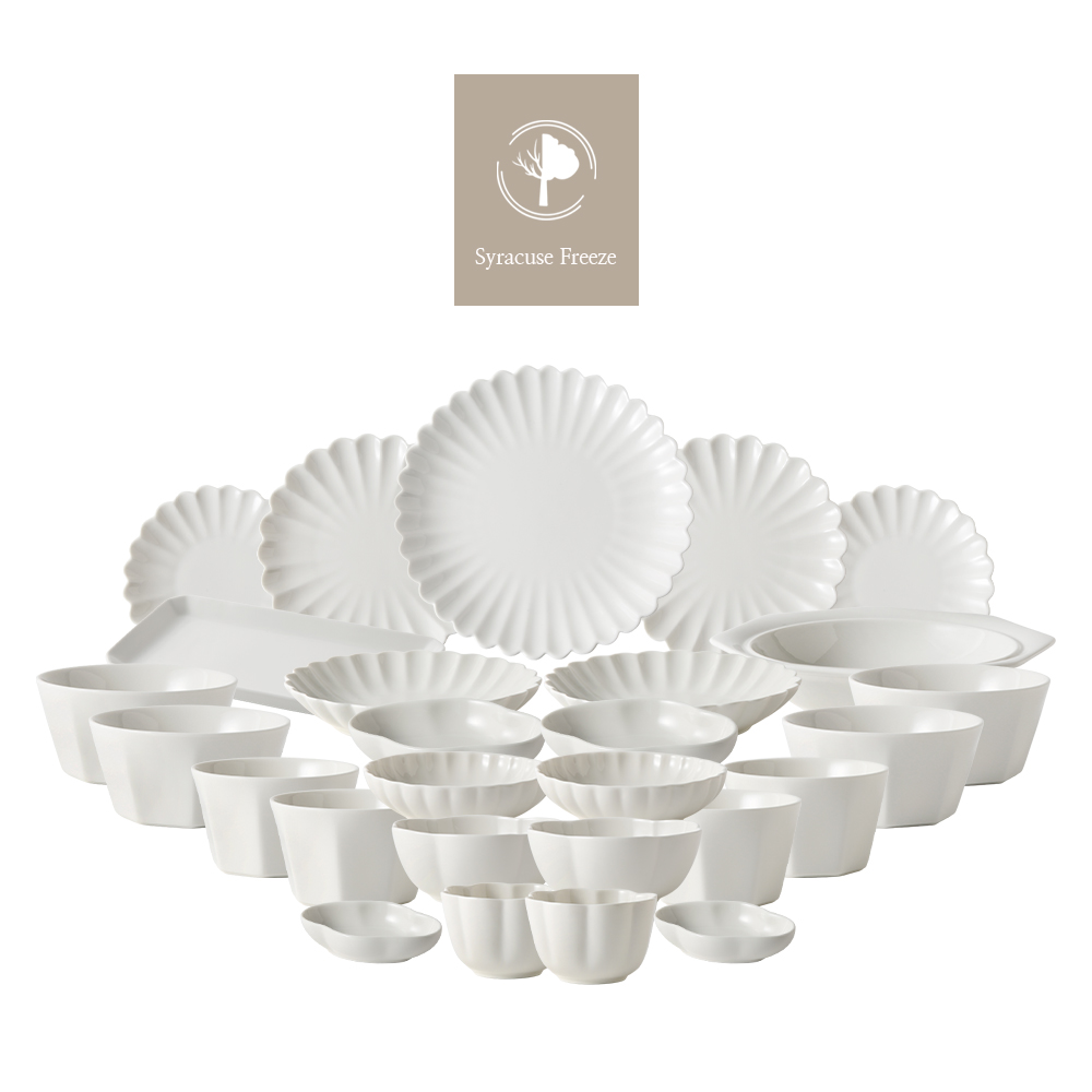 시라쿠스 네이처 프리즈 예쁜 신혼 식기 그릇세트 / 27종, 4인홈세트, 1세트