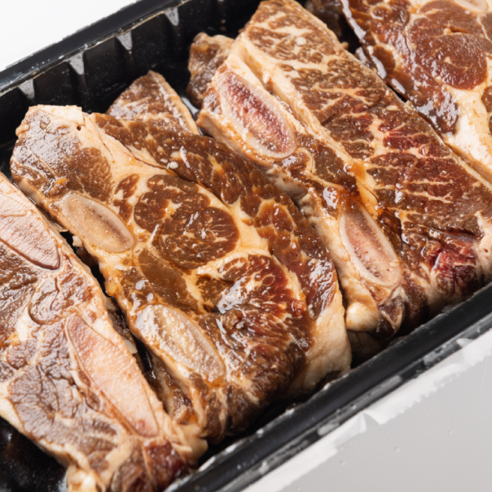 양념 la갈비 1kg 소고기 소 양념갈비 구이 캠핑음식 명절 설 추석 선물세트