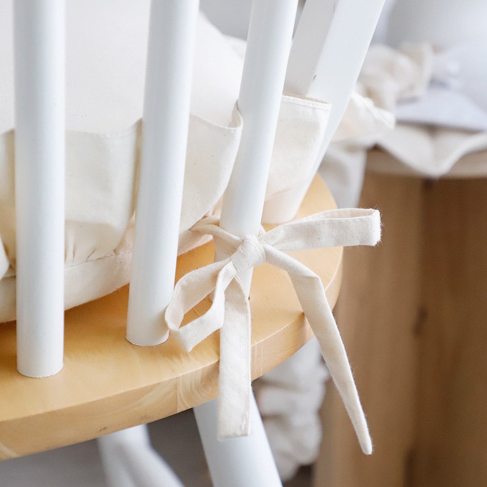 방석솜포함) 인테리어/카페/좌식방석 아쿠 프로방스 이중프릴 원형/사각방석 (2color)