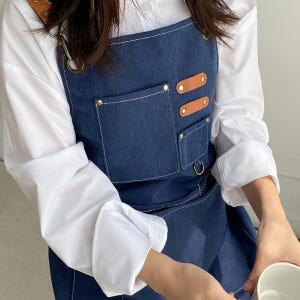 한스갤러리 카페 앞치마 자수 로고 단체 캔버스 바리스타 이니셜 앞치마 솔직 후기 | 실제 배치 사진 포함 - 상품 이미지 3