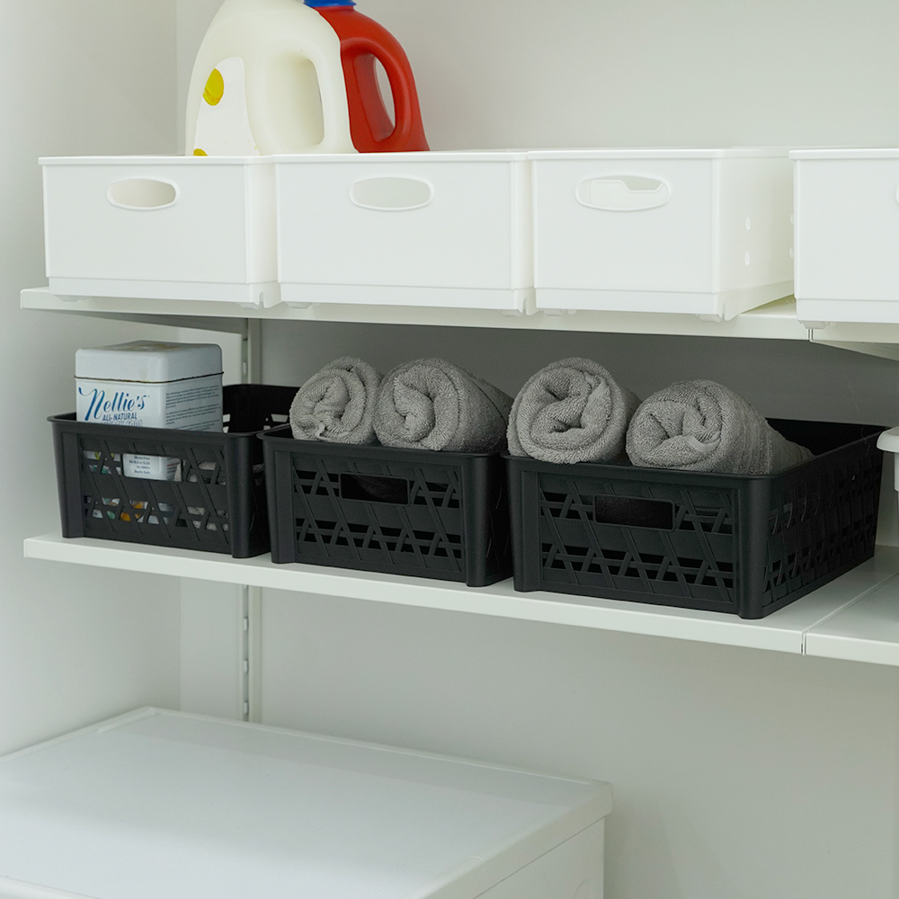 [도착보장] 브리즈 플라스틱 수납 바구니 팬트리 정리 바스켓 미디엄 3개