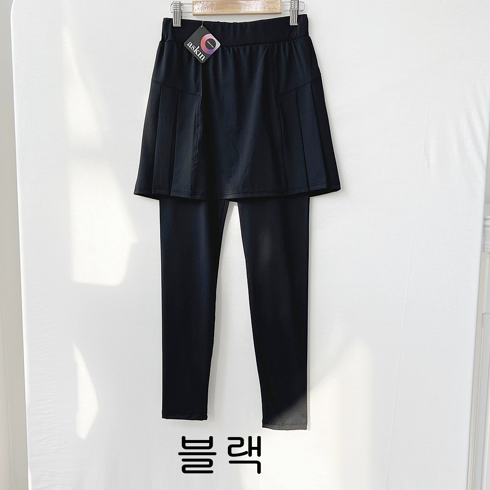 여름 골프 테니스 플레어 여름 빅사이즈 요가 필라테스 쿨 아이스 스판 치마 레깅스 상세 이미지 28