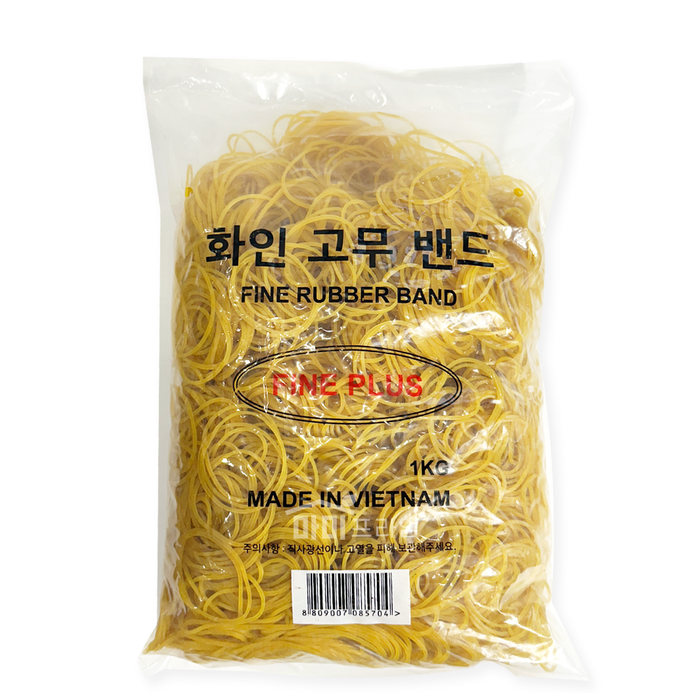 고무줄 포장고무줄 노랑 1kg - 상품 이미지