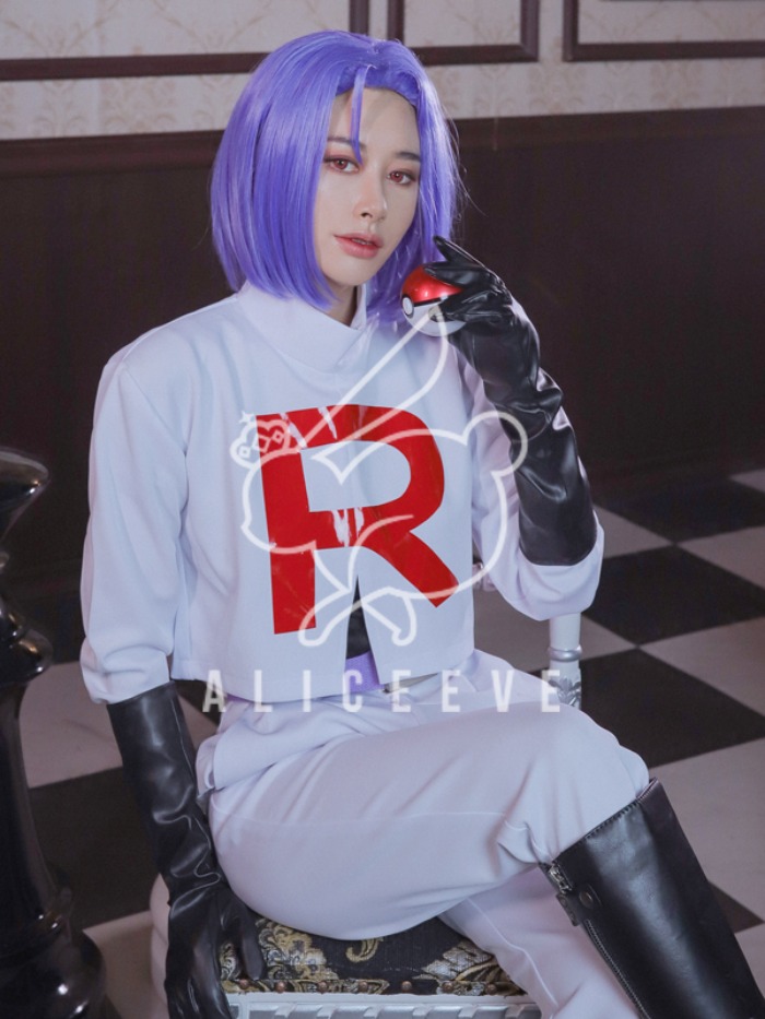 포켓몬 - 로켓단 로이 코스프레 의상 SET : 앨리스이브