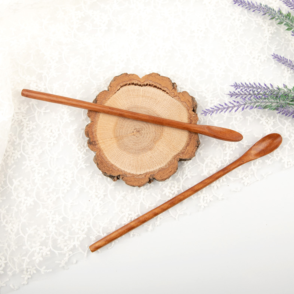 대추나무 천연 옻칠 롱 머들러 카페 티스푼