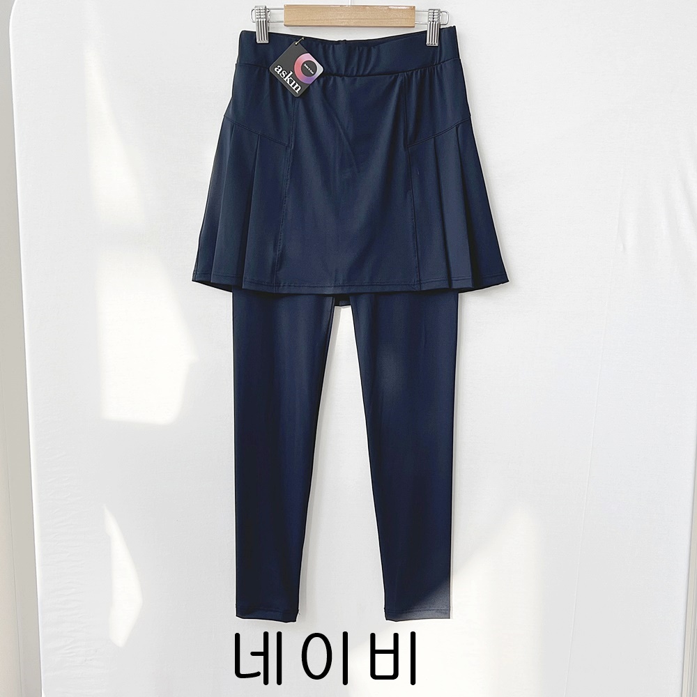 여름 골프 테니스 플레어 여름 빅사이즈 요가 필라테스 쿨 아이스 스판 치마 레깅스 상세 이미지 26