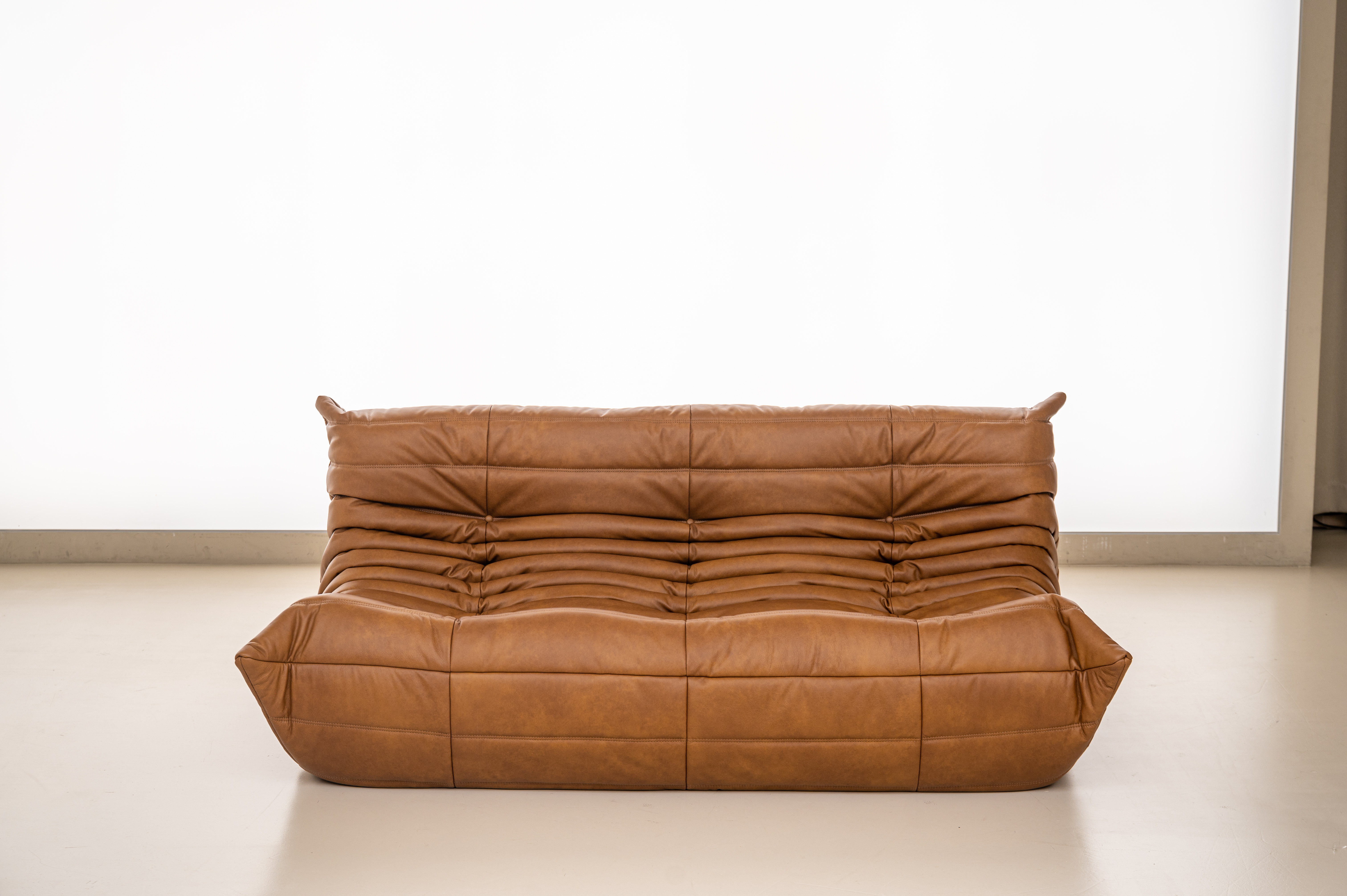 PH 17 3인용 가죽모듈쇼파 이태리 내추럴 통가죽 천연면피 소가죽 (전체가죽) 번데기소파 빈백쇼파 빈티지가죽