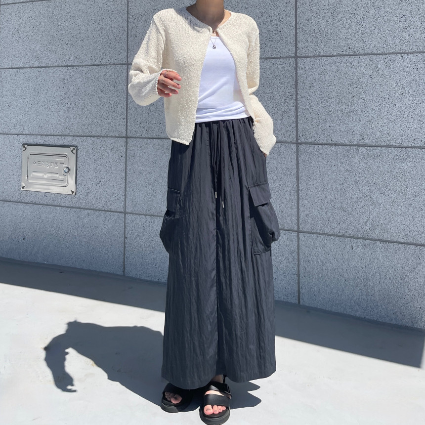 [마지막수량/당일발송] 부클 후크 가디건 (5 color) 여자 봄 여름 부드러운 루즈 박시 도톰 볼레로 블랙 핑크 뜨개 니트 상세 이미지 3