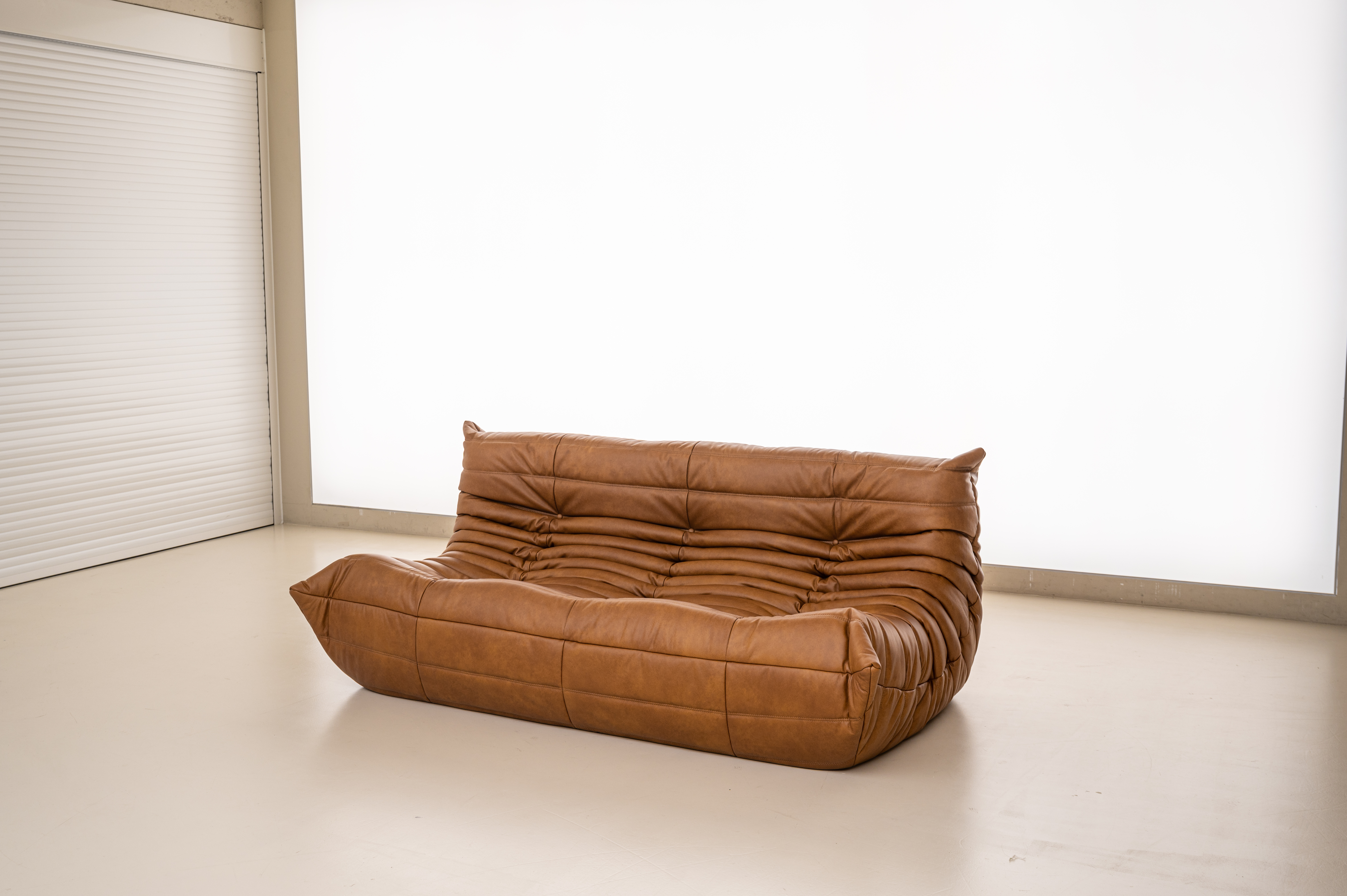 PH 17 3인용 가죽모듈쇼파 이태리 내추럴 통가죽 천연면피 소가죽 (전체가죽) 번데기소파 빈백쇼파 빈티지가죽