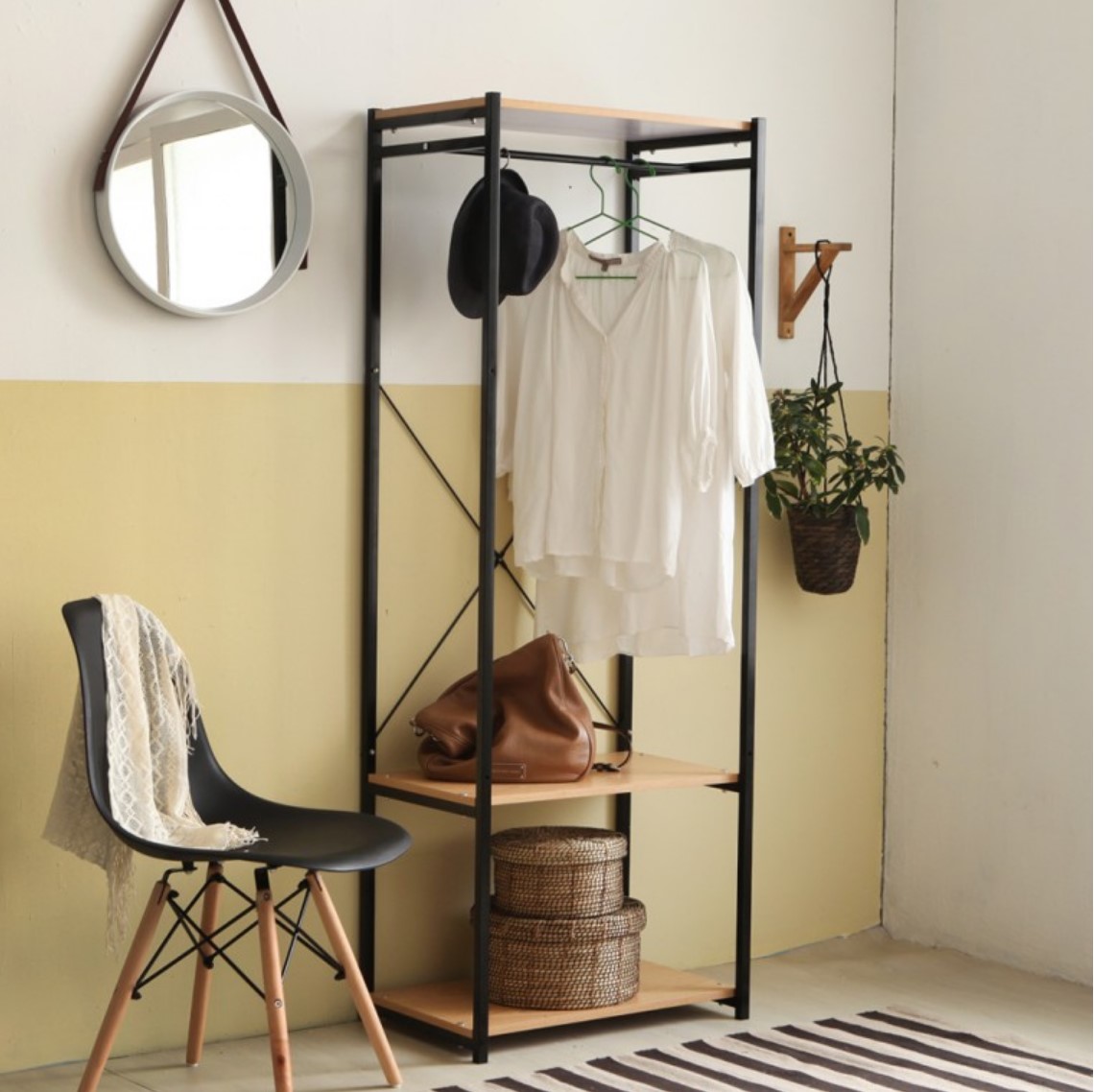 시스템행거 반조립 옷걸이 스탠드 드레스룸 파이프 비키니 옷장 올인원 홈쇼핑 600