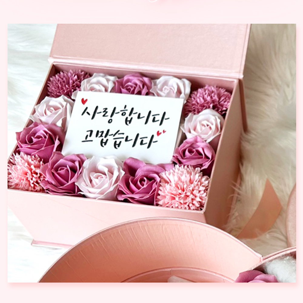 카네이션돈다발 돈 뽑는 선물 현금 상자 용돈 꽃 박스 - 상세 이미지 4