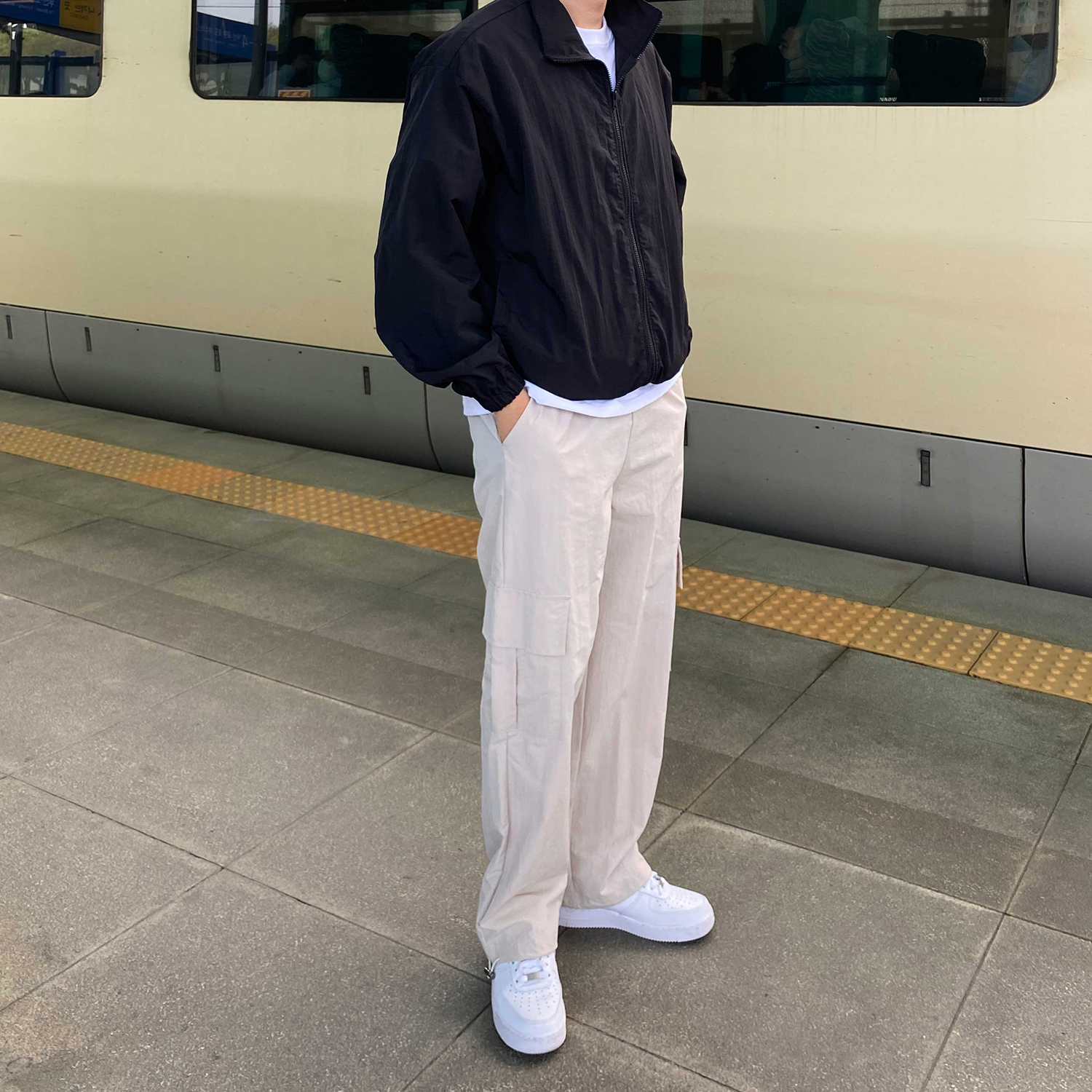 나일론카고팬츠 와이드카고팬츠 - 상세 이미지 4