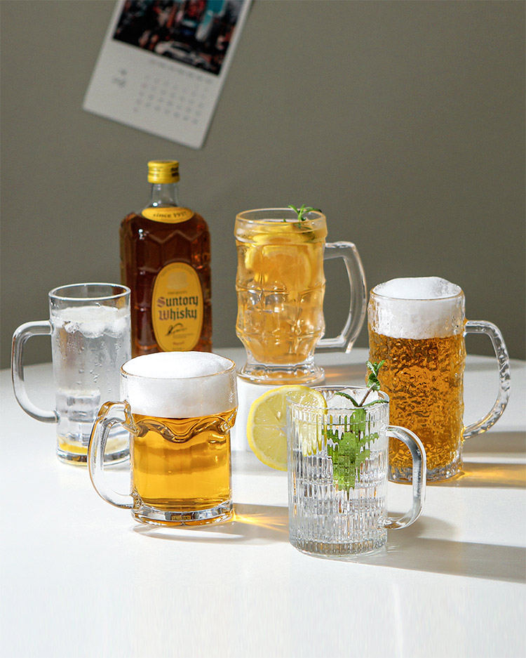 하이볼잔 산토리위스키잔 맥주잔 간빠이 양주잔 390ml