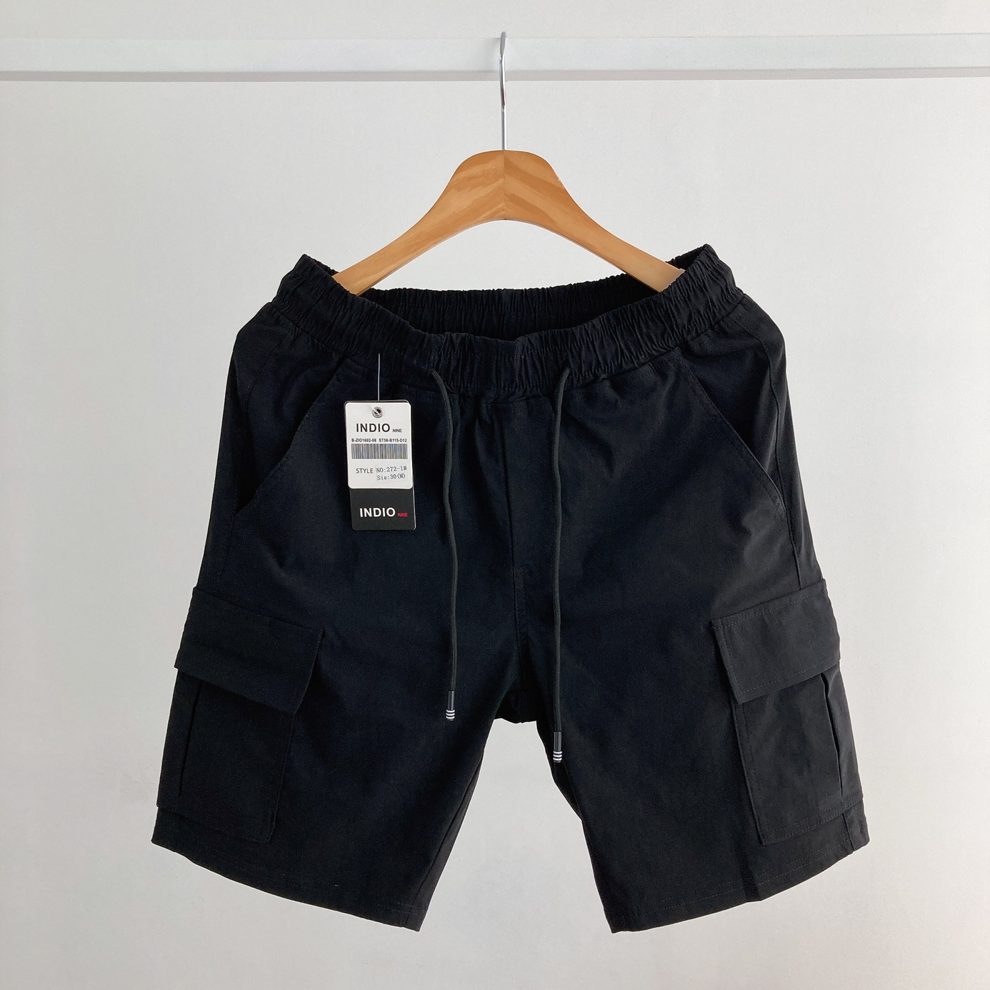 1+1 남자반바지 5부 카고팬츠 치즈 스판 밴딩 S-2XL - 상세 이미지 4