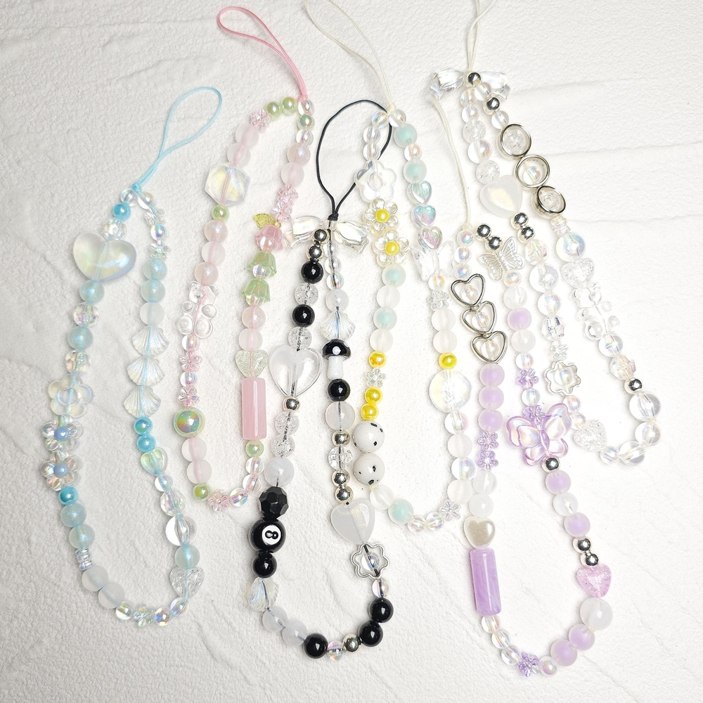 비즈 스트랩 만들기 핸드폰줄 비즈키링 DIY 1+1