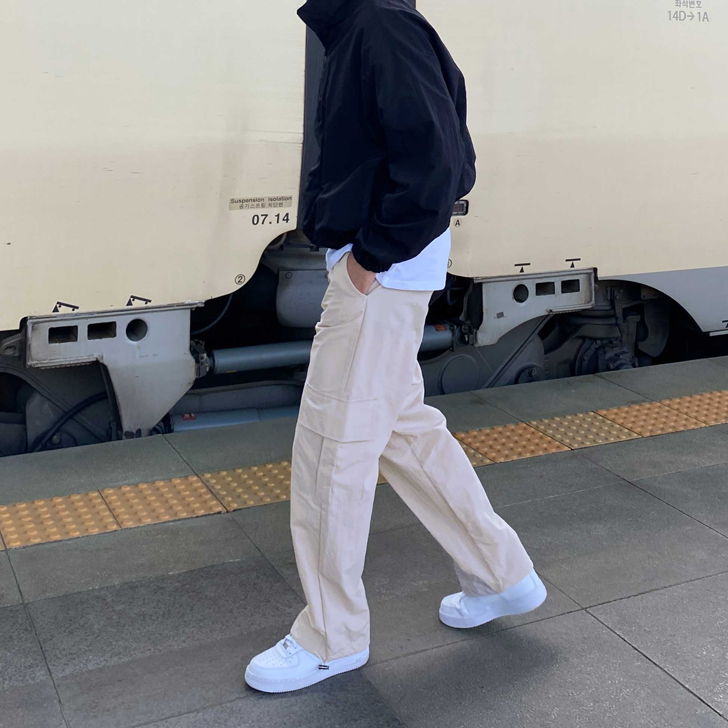 나일론카고팬츠 와이드카고팬츠 - 상세 이미지 3