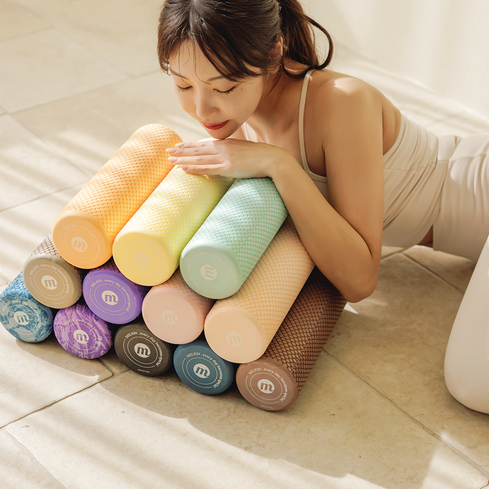 멜킨 EVA 폼롤러 30cm 미니 필라테스 요가 종아리 목 스트레칭 마사지 - 상세 이미지 4