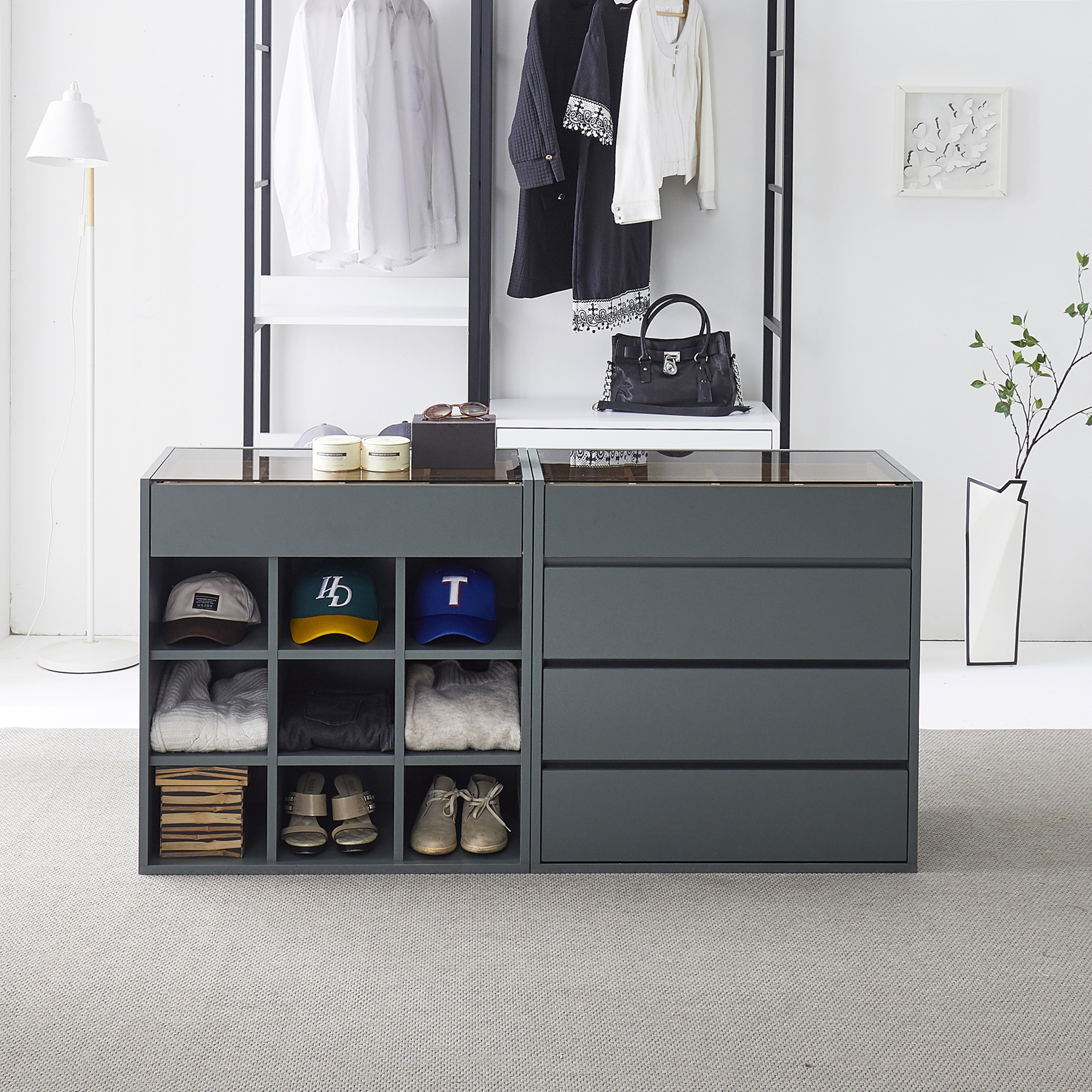 단테2 아일랜드서랍장 악세사리장 드레스룸 옷방 800