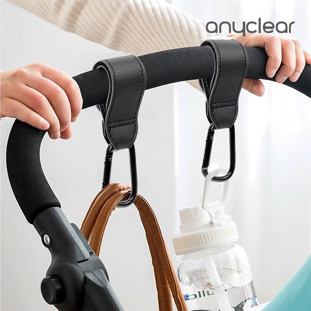 애니클리어 유모차 가방걸이 D형 고리 스토케고리 레더카라비너 2P