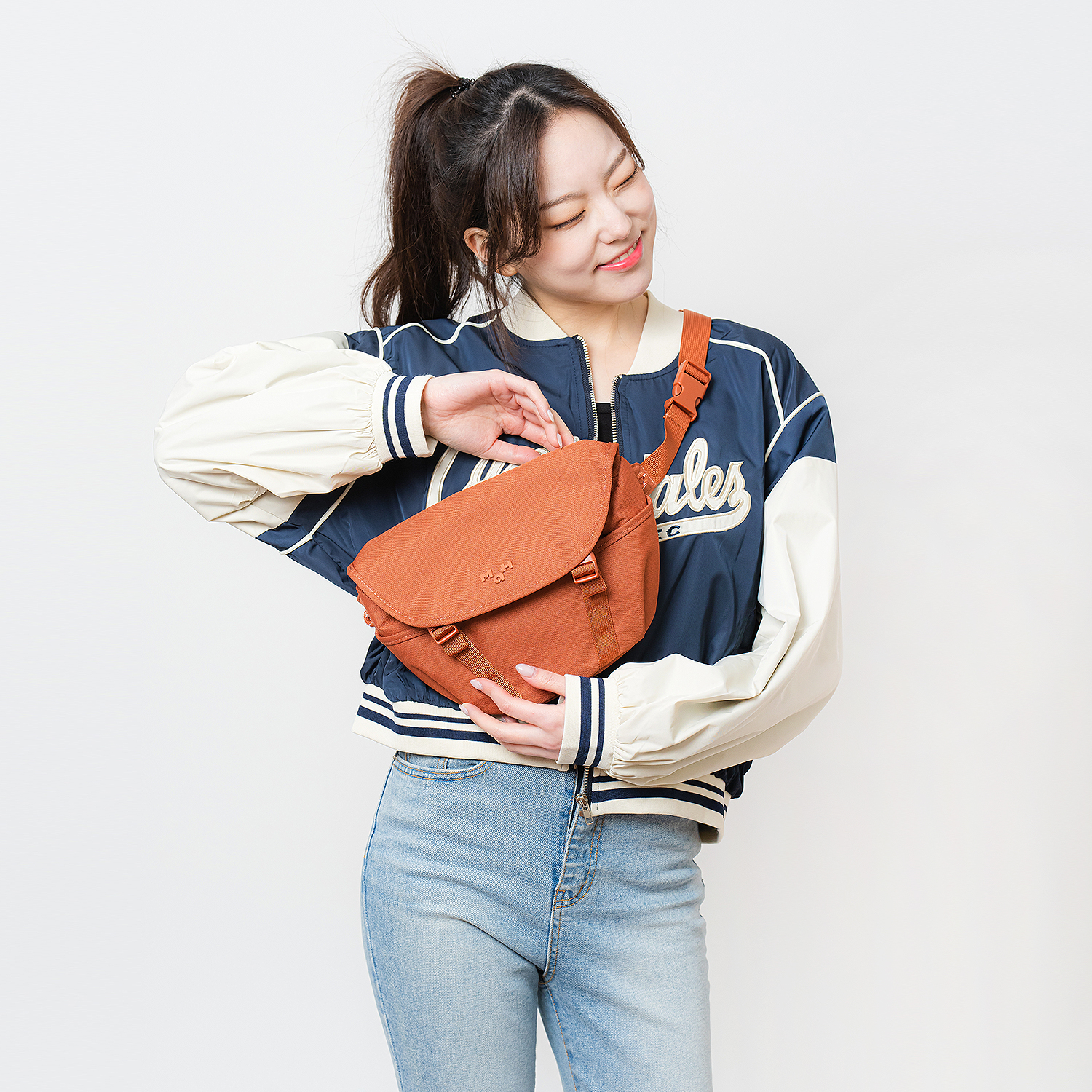마흐 영투어 힙팩 브릭 남녀공용 데일리 가방 여행 캐주얼 미니가방 - 상세 이미지 5