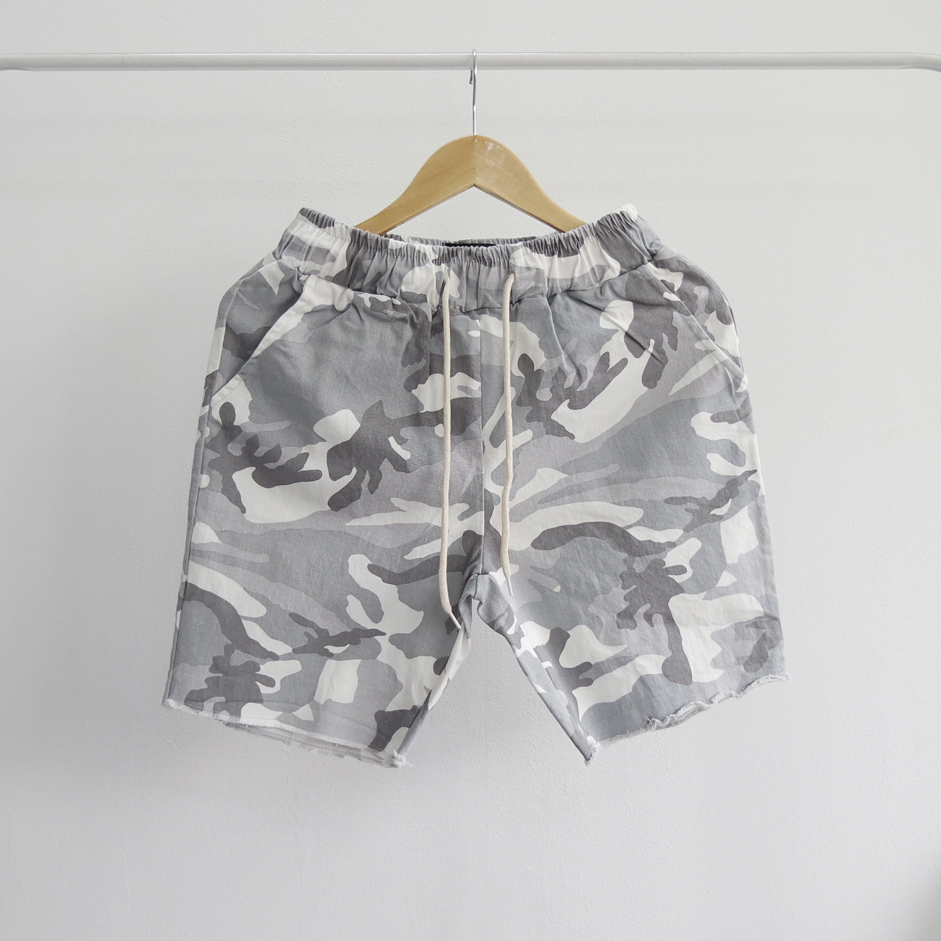 남자 카모 밴딩 반바지 M~3XL 이미지 4