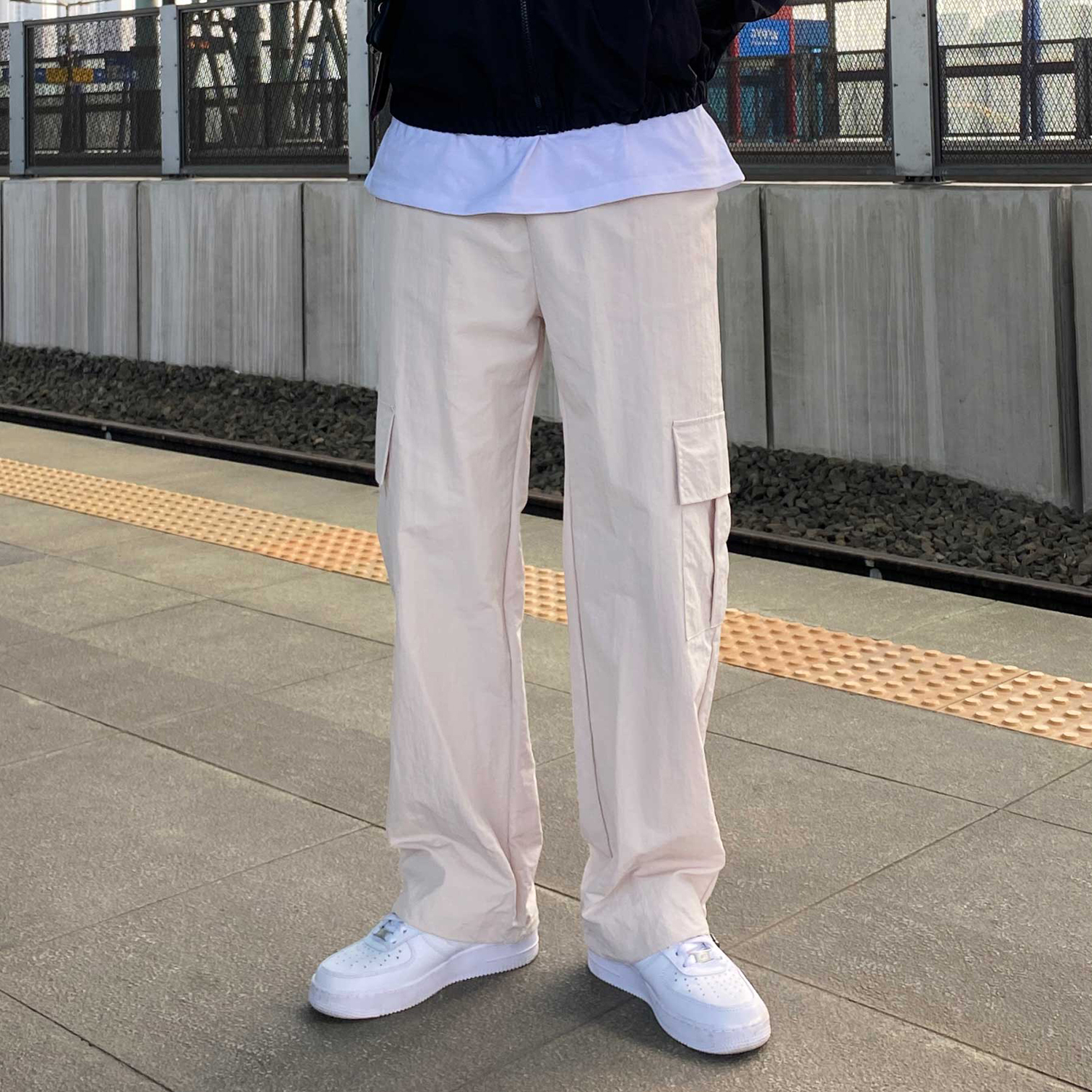 나일론카고팬츠 와이드카고팬츠 - 상세 이미지 2