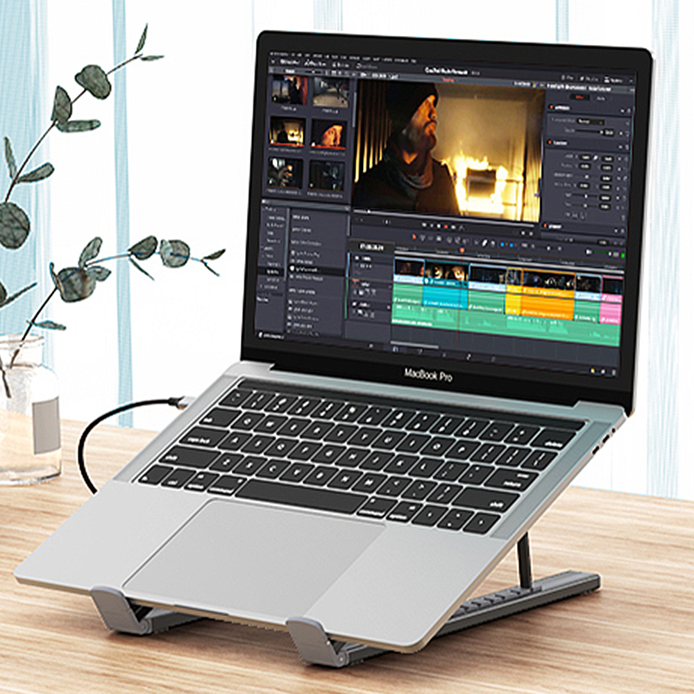 초텍 7in1 멀티허브 USB 3.1 노트북 거치대 휴대용 접이식 HUB-M48 - 상세 이미지 5