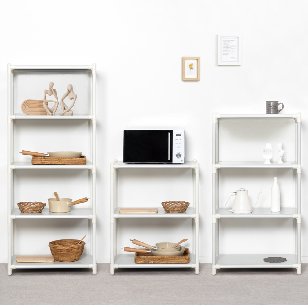 렌지대 전자렌지선반 수납장 밥솥 다이 밥솥장 거치대 3단