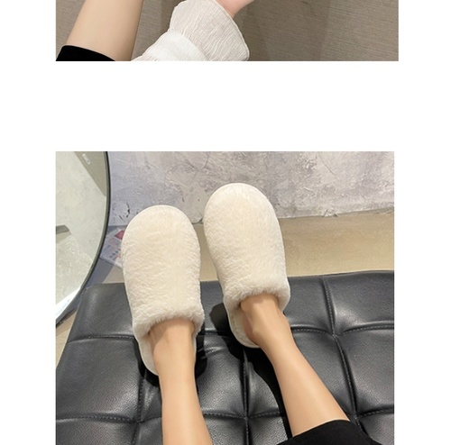 따듯한 패션 털실내화 겨울 방한 거실 사무실 슬리퍼 캠핑 실내 거실화 룸슈즈 이미지 7