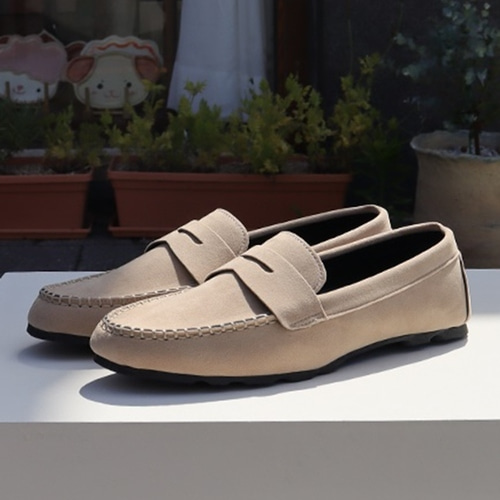 편안한 모던 댄디 데일리 캐주얼 패션 스타일 드라이빙 슈즈 남자 남성 로퍼 베이지 블랙