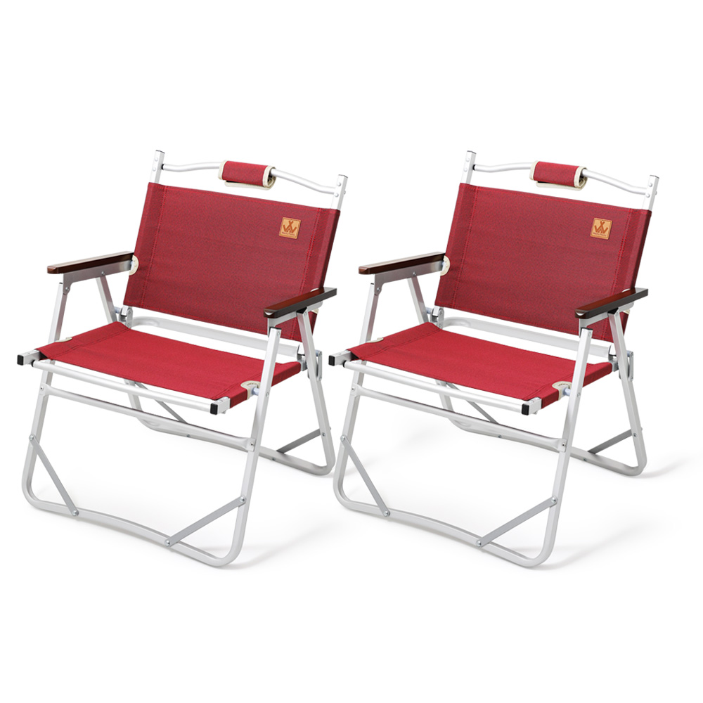 마추픽추 접이식 캠핑의자 로우체어 캠핑 폴딩체어 블랙 M 2개