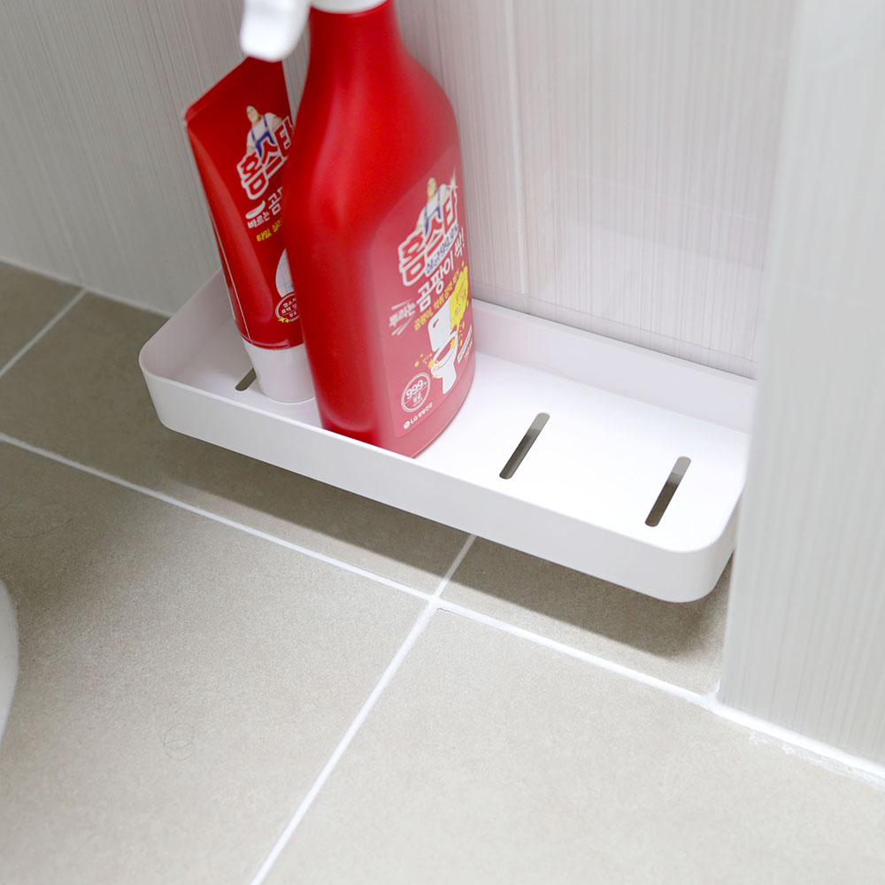 욕실 청소용품 선반 30cm 화장실 일자 무타공