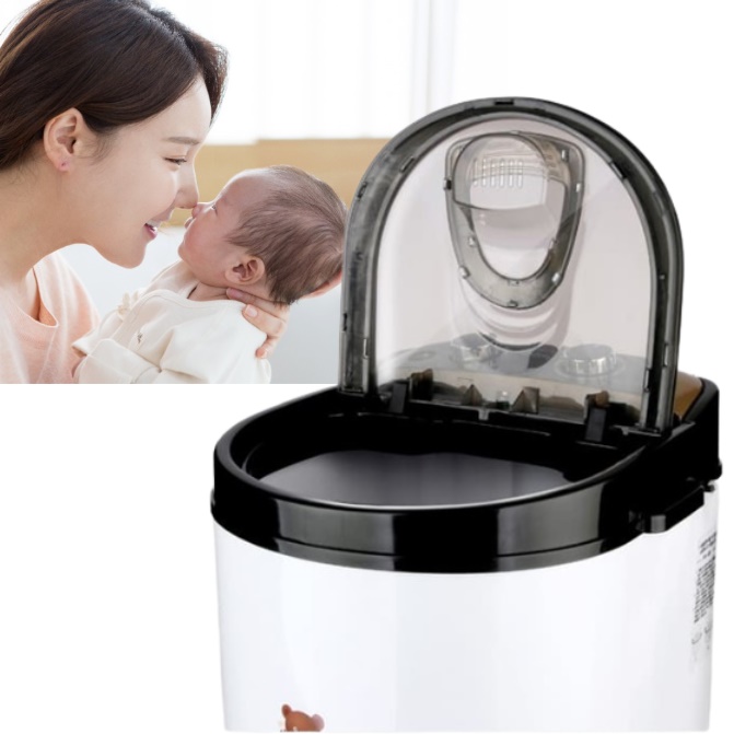 아기용세탁기 아기옷세탁 간이세탁기 애기세탁기 3kg