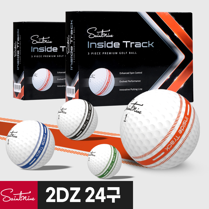 (2다즌 24구)세인트나인 인사이드 트랙 3피스 골프공