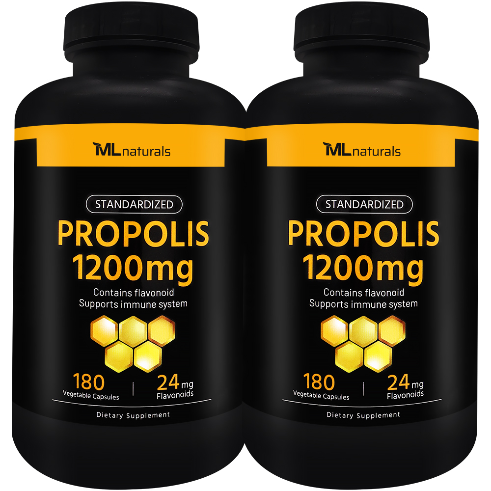 마이라이프 내추럴스 스탠다드 프로폴리스 1200mg 알약 180캡슐, 2개 제품 이미지
