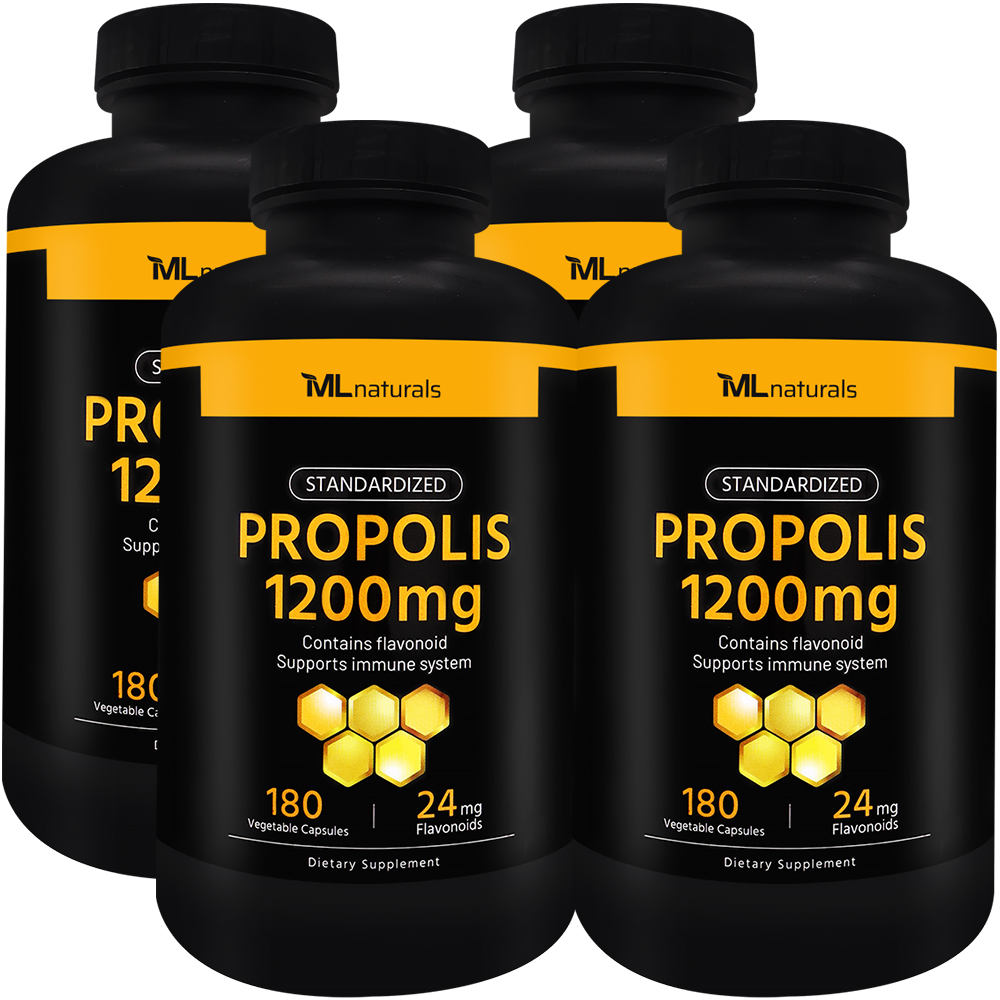 마이라이프 내추럴스 스탠다드 프로폴리스 1200mg 알약 180캡슐, 4개 제품 이미지