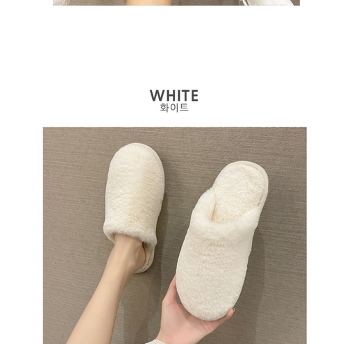 따듯한 패션 털실내화 겨울 방한 거실 사무실 슬리퍼 캠핑 실내 거실화 룸슈즈 이미지 6